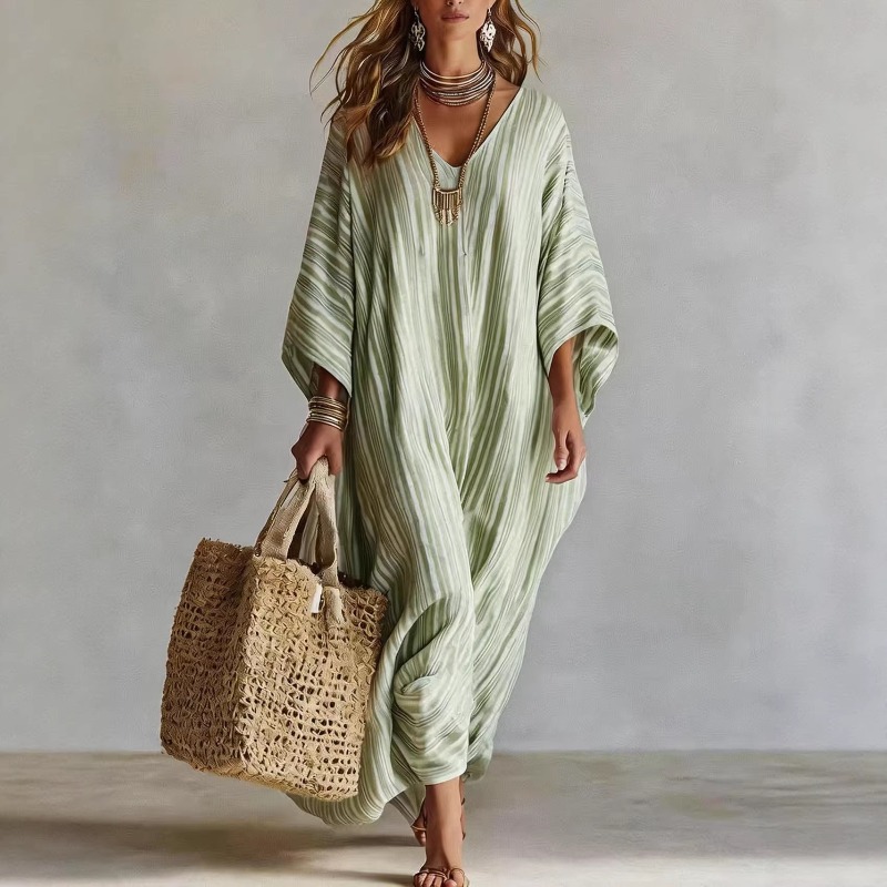 Cover Up Kaftan - 2026 New Summer Women Loose Slimming