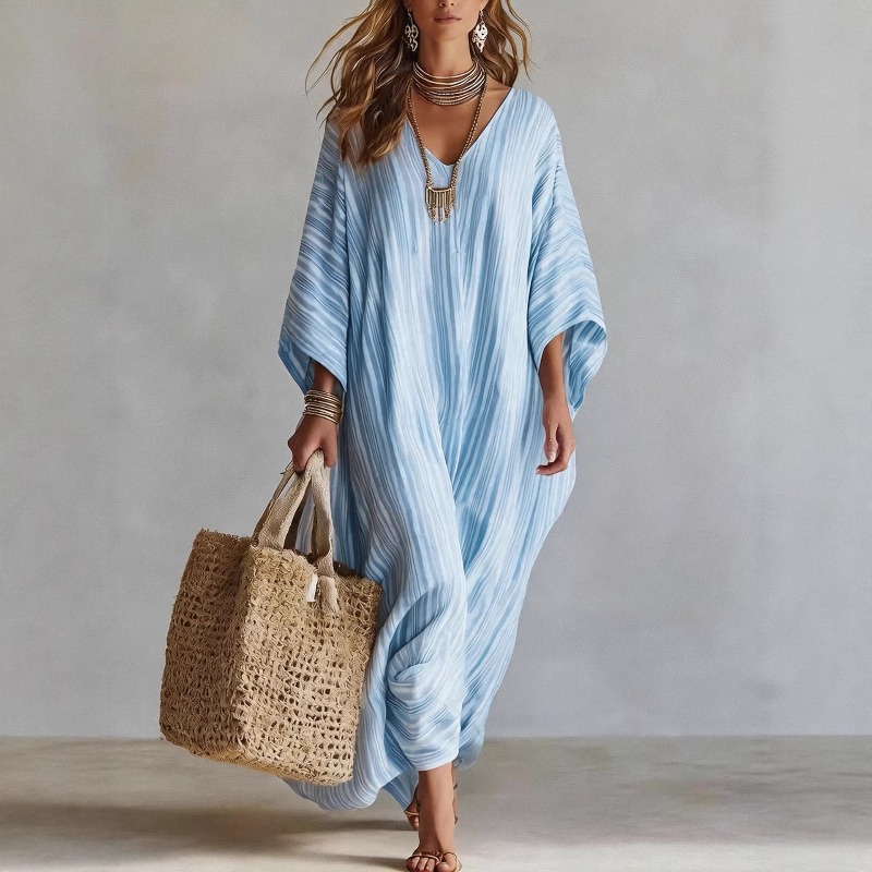 2026 New Summer Women Loose Sl - Cover Up Kaftan ulasan dan harga