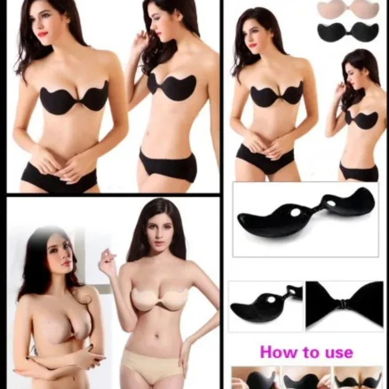 Women Sexy Strapless Invisible - Bralette Triangle Set ulasan dan harga