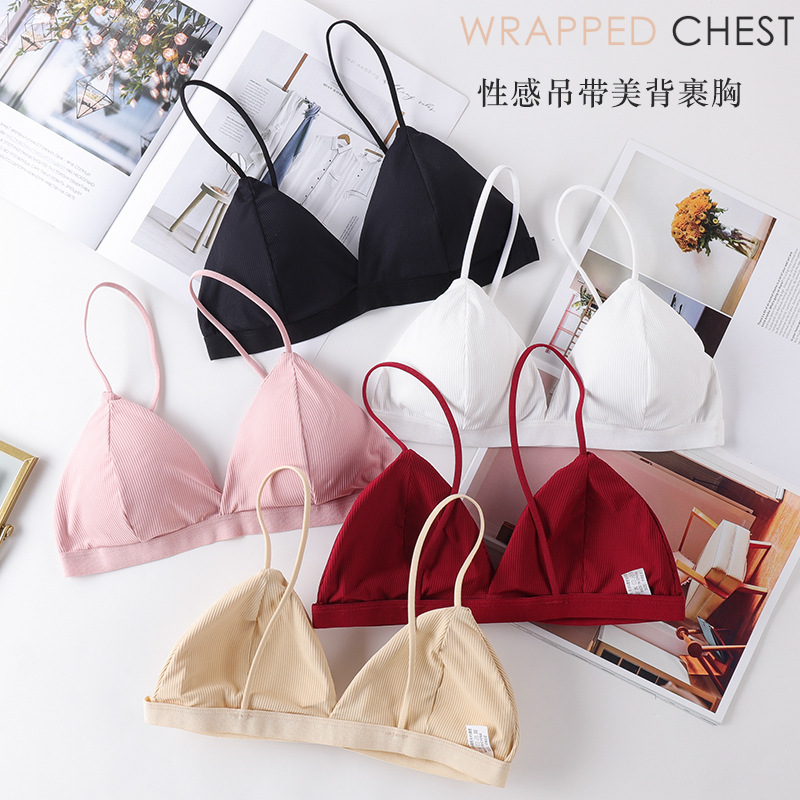 3D Sexy Lingerie Seamless Spor - Bralette Triangle Set ulasan dan harga